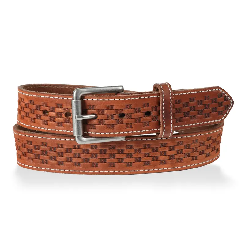 Men's Gingerich 1 1/2" Basketweave Leather Belt - 8531-37 1