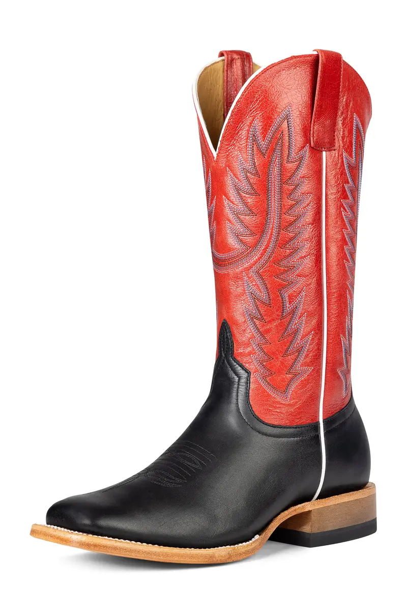Men's Horse Power Black Full Grain With 13" Red Vitro Tops - Hp8080 1