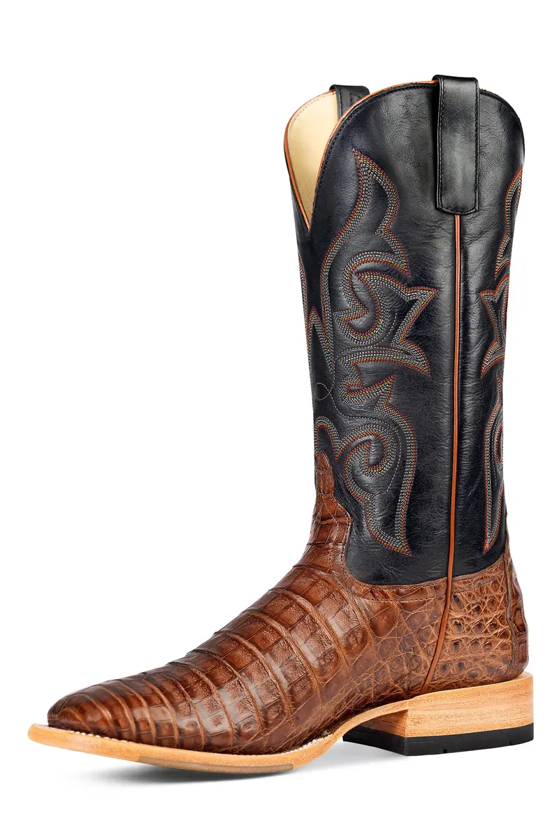 Men's Horse Power Cigar Pull Up Caiman With 13" Black Texas Tops - Hp8082 1