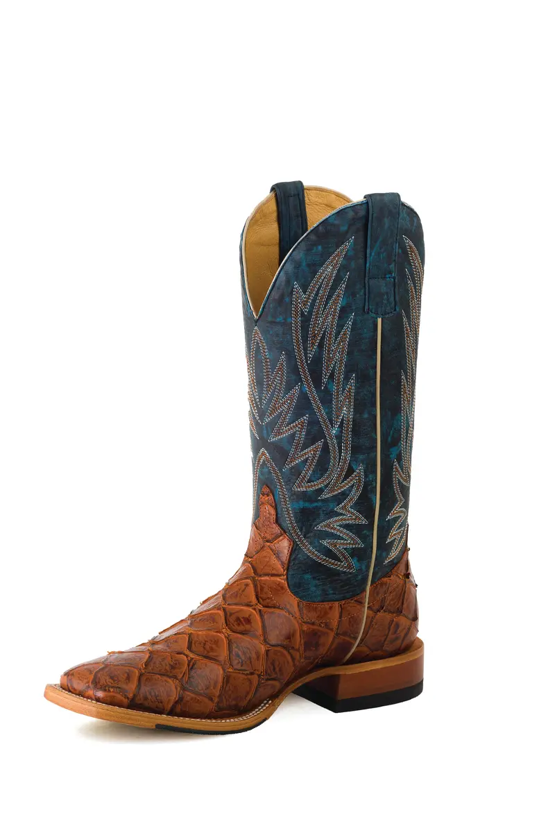 Men's Horse Power Hp-1823 Cognac Filet Fo Fish Print - Hp1823 1