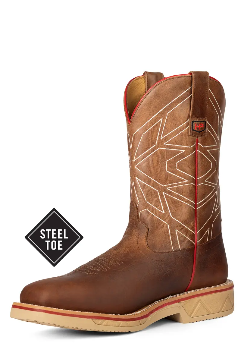 Men's Horse Power Steel Toe Distressed Bison With 11" Sugared Tang Tops - Hpw2511 1