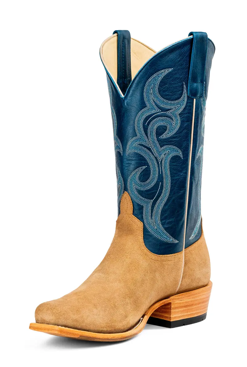 Men's Horse Power Tan Crazy Rough Out With 13" Azure New Orleans Tops - Hp9547 1