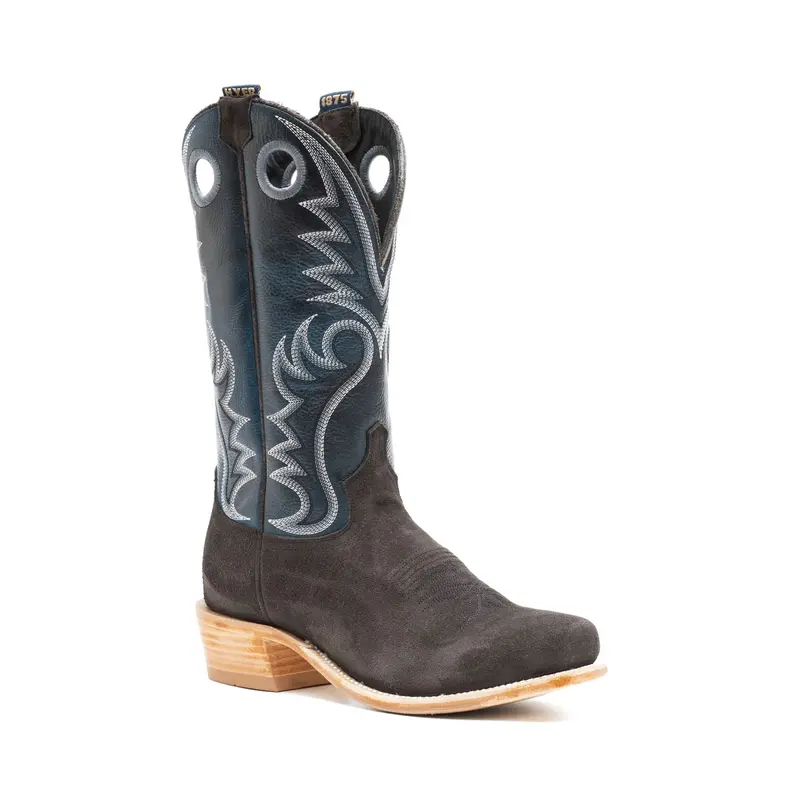 Men's Hyer Mccune Charcoal Roughout With 13" Blue Lagoon Tops - Hm12031 1