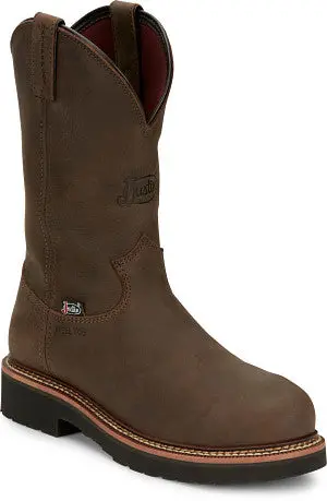 Men's Justin Carbride 11" Waterproof Round Toe Steel Toe Work Boot - Ow4458 1