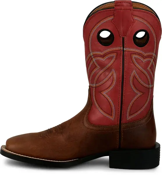 Men's Justin Lubbock Honey Brown Water Buffalo Eith 11" Brick Tops - Se7527 1