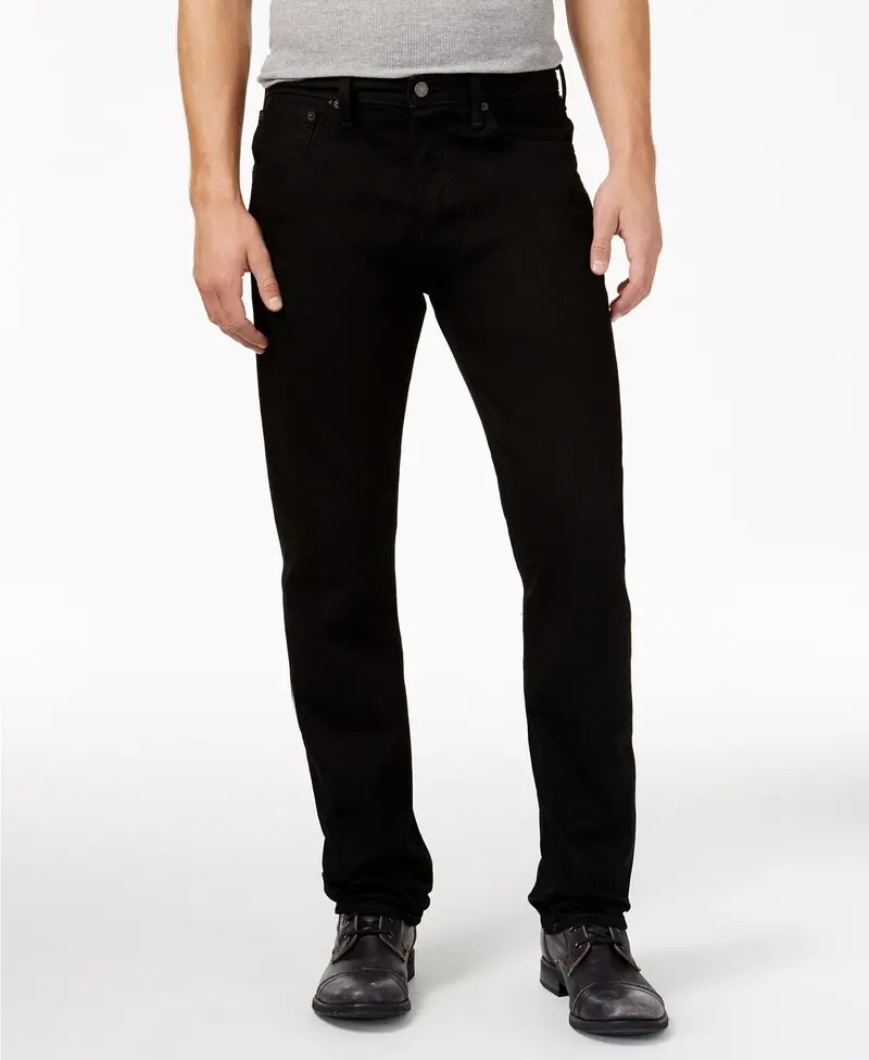 Men's Levi Black 501 Original Fit Jean Button Fly - 00501-0660 1