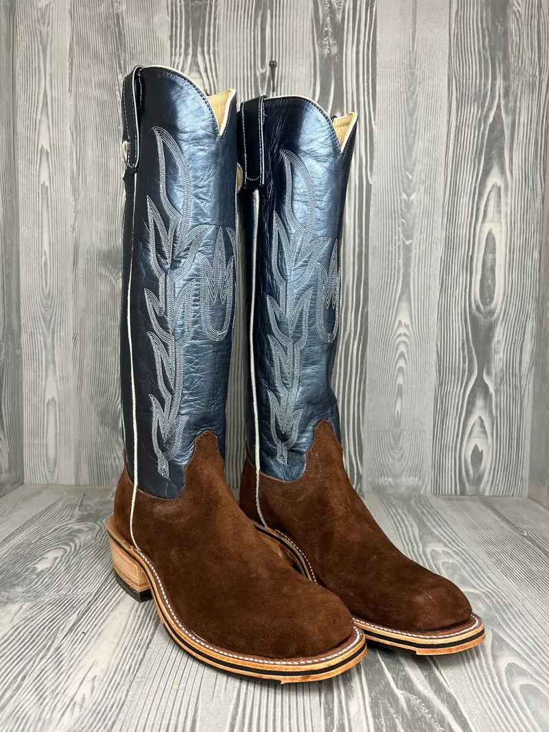 Men's Olathe Raiz Waxy Kudu Reversed With 16" Regal Luster Kidskin Tops - Tt15 1