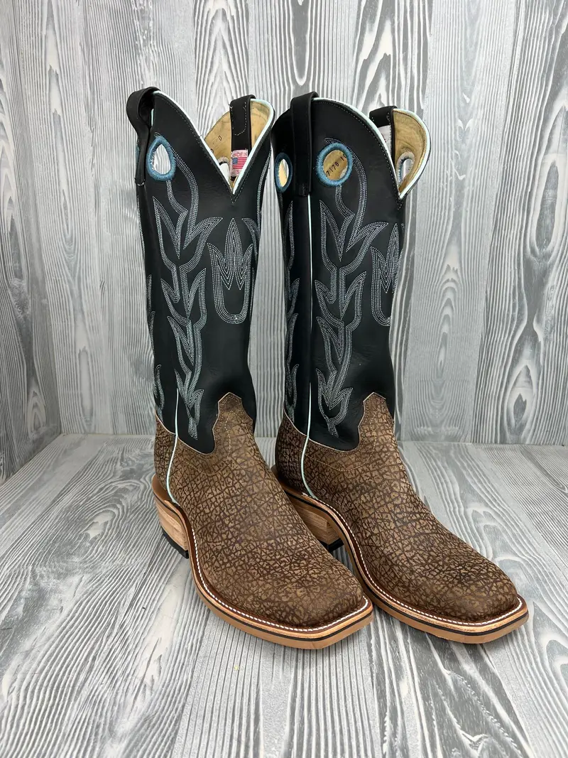 Men's Olathe Tan Hungry Hippo Split With 15" Black Oil Tan Tops 1