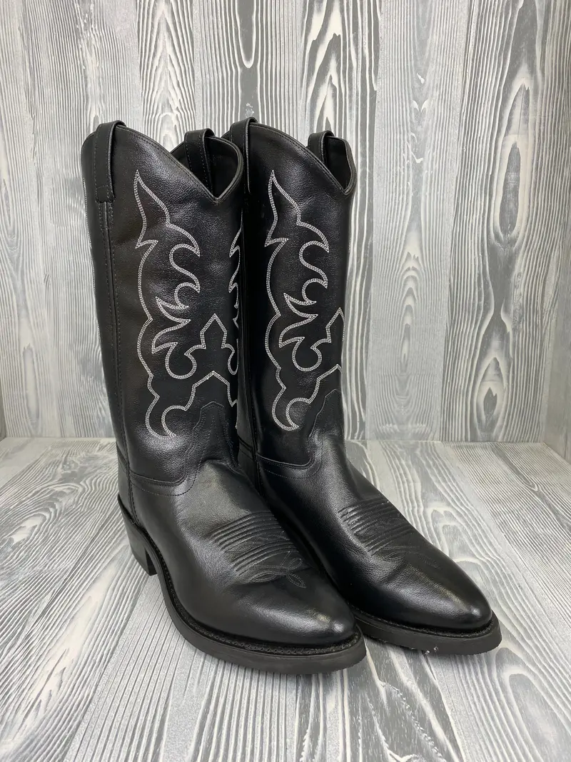 Men's Oldwest Black Cowboy Boot - Tbm3010 1