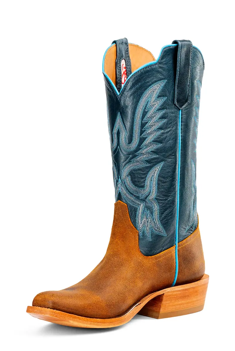 Men's Rios Of Mercedes Brackish Waxout Yak Wiht 13" Barbison Blue Sweet Kidskin Tops - R9040 1