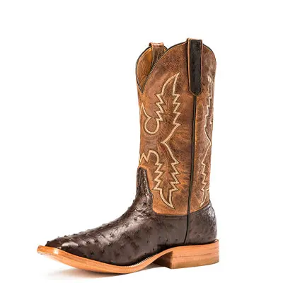 Men's Rios Of Mercedes Nicotine Full Quill Ostrich With 13" Tan Mad Cat Tops - R9014 1