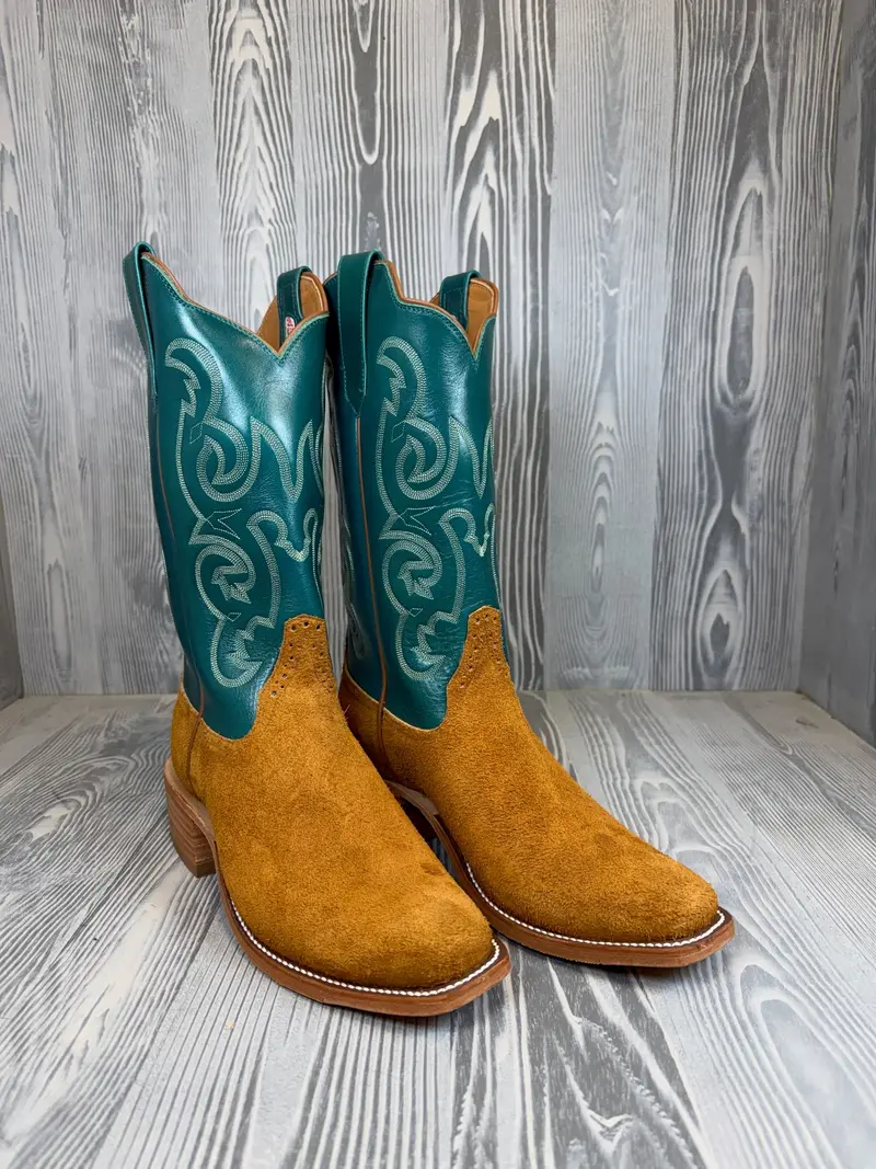 Men's Rios Of Mercedes Rust Crazy Horse Reversed With 13" Turquoise Soft Ice Tops - Style # 134 1