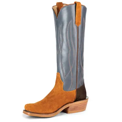 Men's Rios Of Mercedes Rust Crazyhorse Reversed With 16" Navy Waxy Kansas Tops - R9030 1