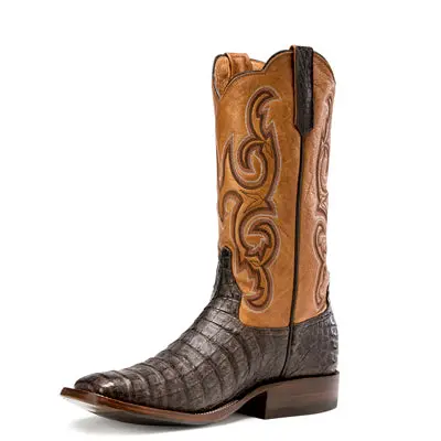 Men's Rios Of Merceds Chocolate Caiman Belly With 13" Toast Remuda Tops - R9018 1