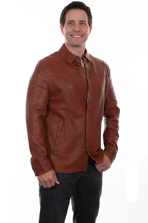 Men's Scully Leather Shirt Jacket - 1044 1