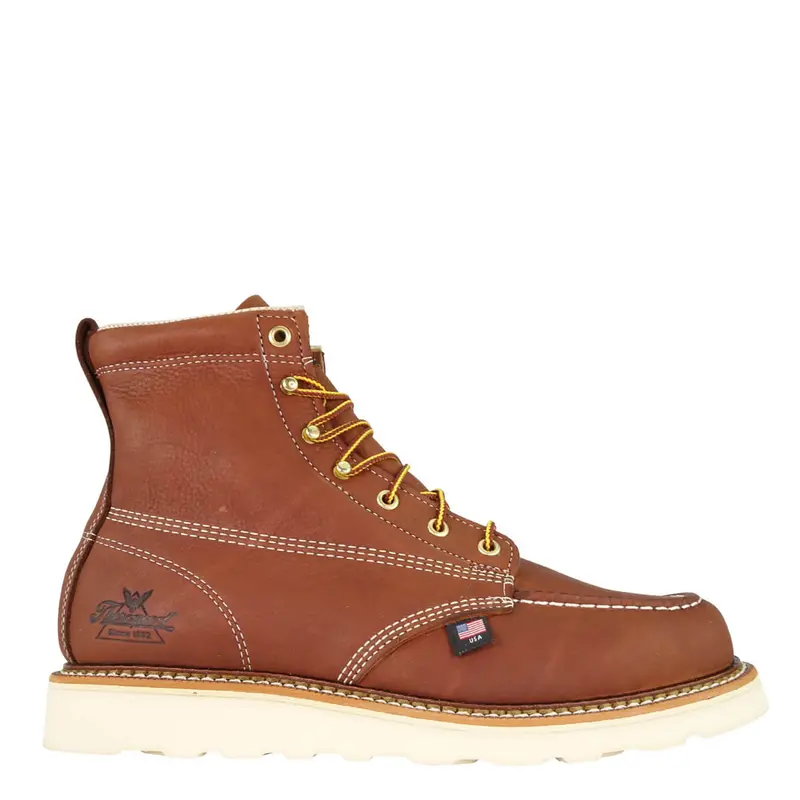 Men's Thorogood 6" Tobacco Moc-Toe Max Wedge - 814-4200 1