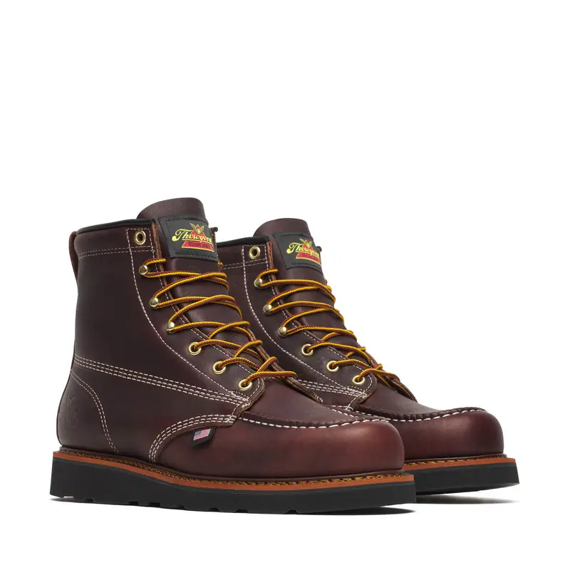 Men's Thorogood American Heritage - 6" Black Walnut Moc Toe With Black Wedge - 814-4266 1