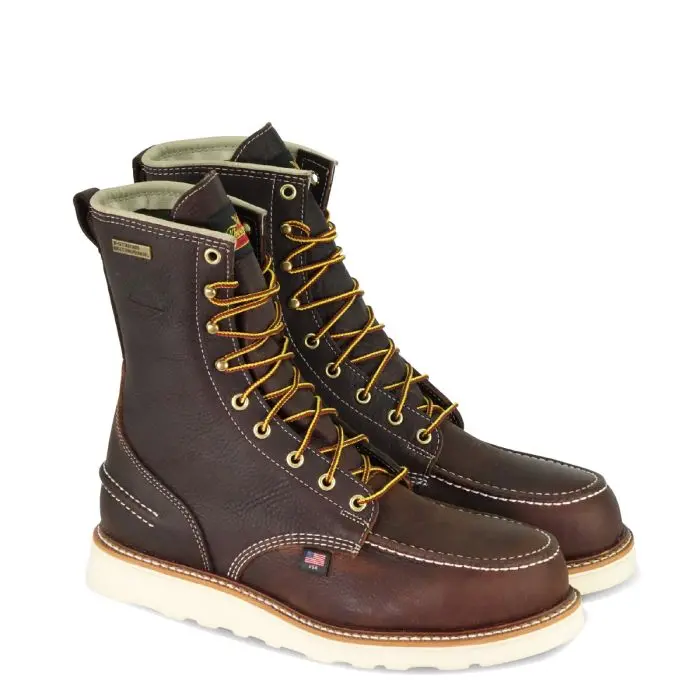 Men's Thorogood Moc Toe Wedge Sole Steel Toe Waterproof Boot 804-3800 Is 1