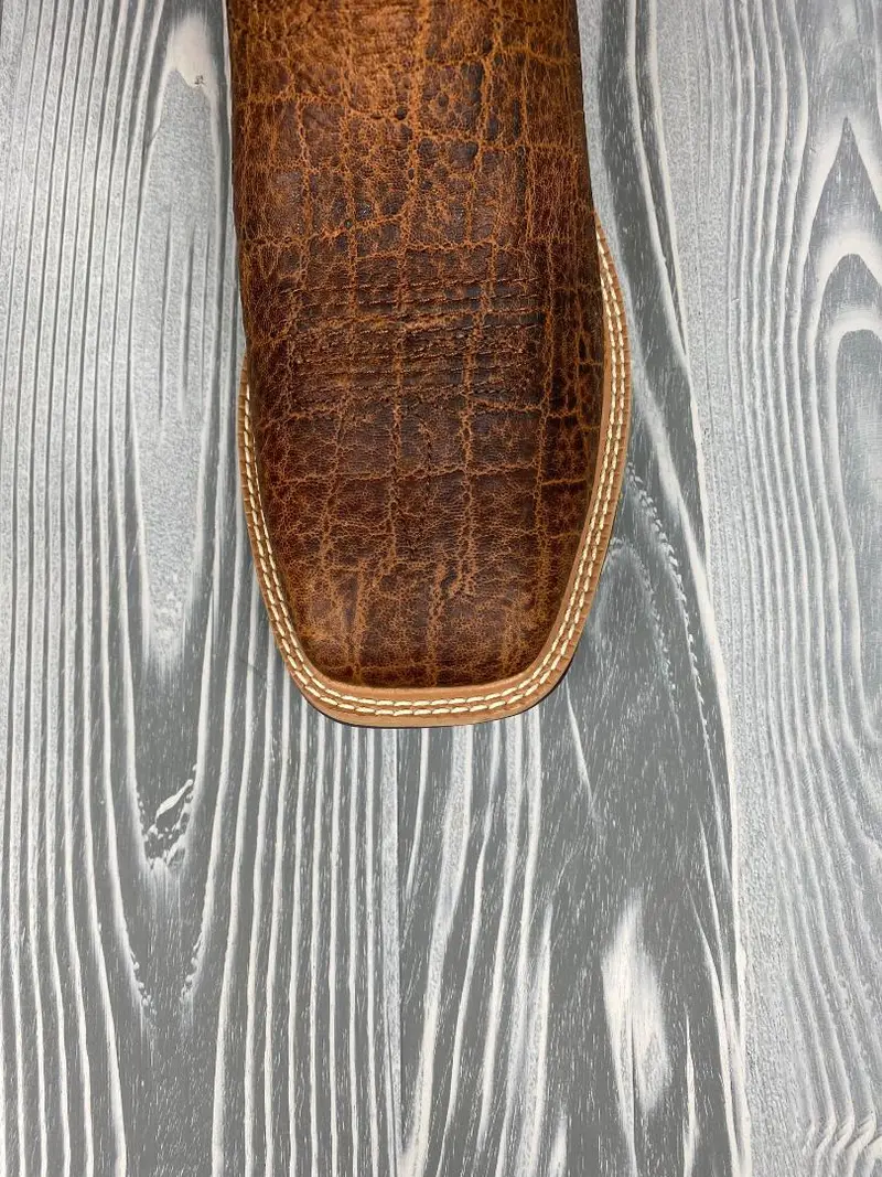 Men's Twisted X Soft Toe Distressed Saddle With 12" Peacock Top - Mhm0022 4