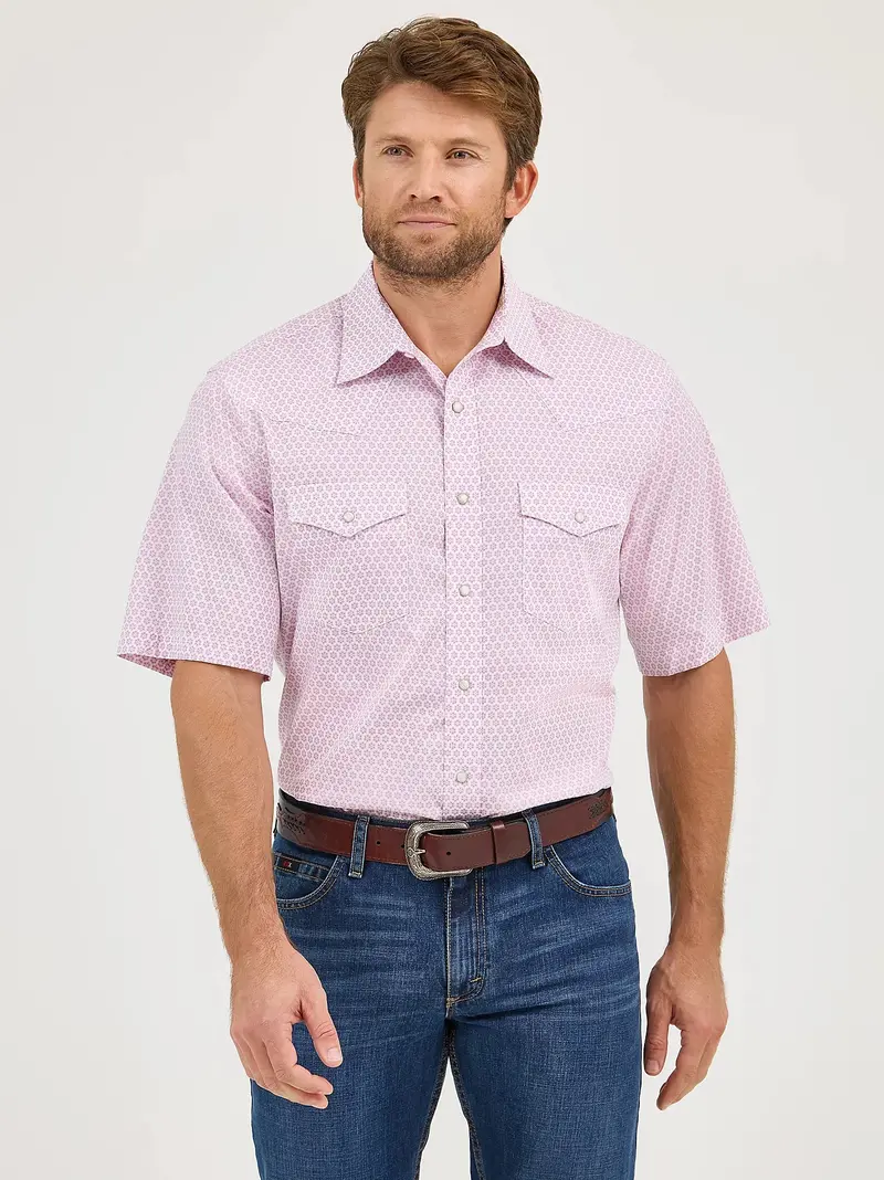 Men's Wrangler 20X® Competition Advanced Comfort Short Sleeve Western Snap Shirt - 112365374 1