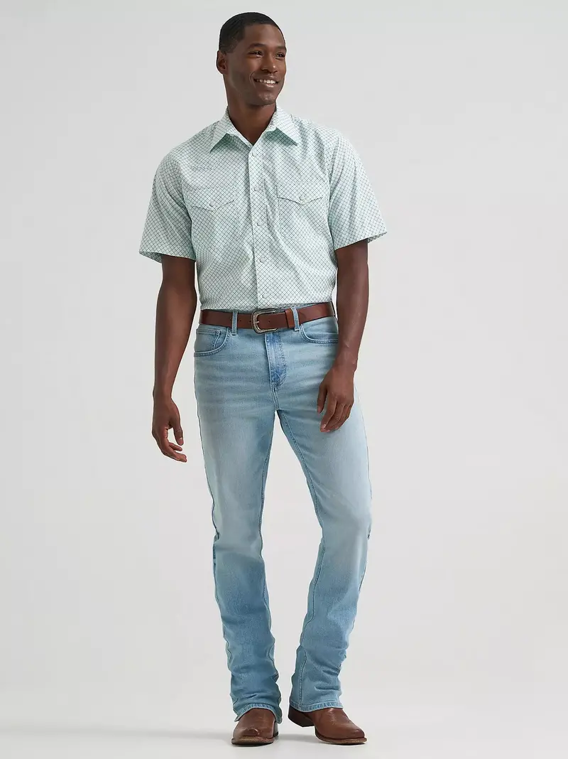 Men's Wrangler 20X® Competition Advanced Comfort Short Sleeve Western Snap Shirt - 112378708 1