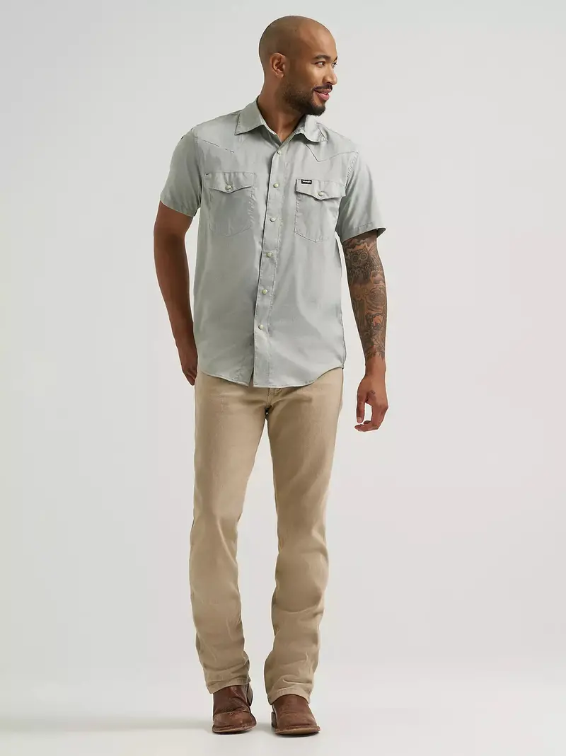 Men's Wrangler All Terrain Gear Drover Short Sleeve Utility Shirt - 112375153 1