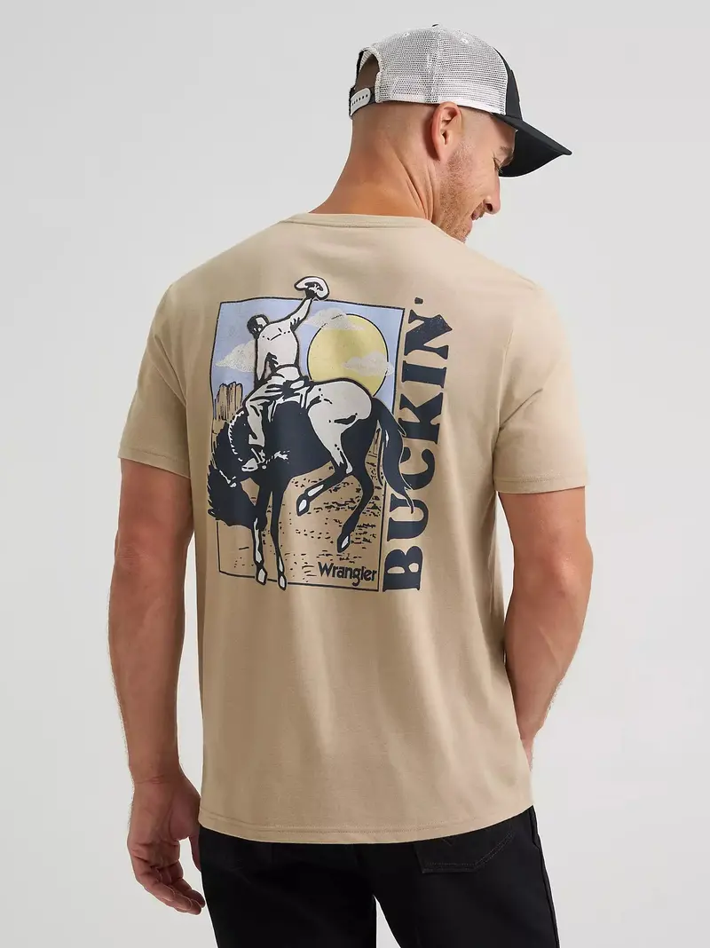 Men's Wrangler Buckin' Back Graphic T-Shirt - 112372847 1