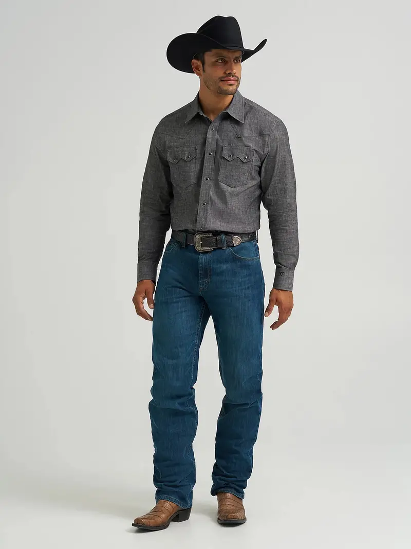 Men's Wrangler Cody Johnson Two Pocket Western Snap Shirt -112368068 1