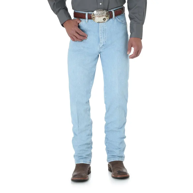Men's Wrangler Cowboy Cut Slim Fit Jeans Bleach Wash - 936Gbh 1