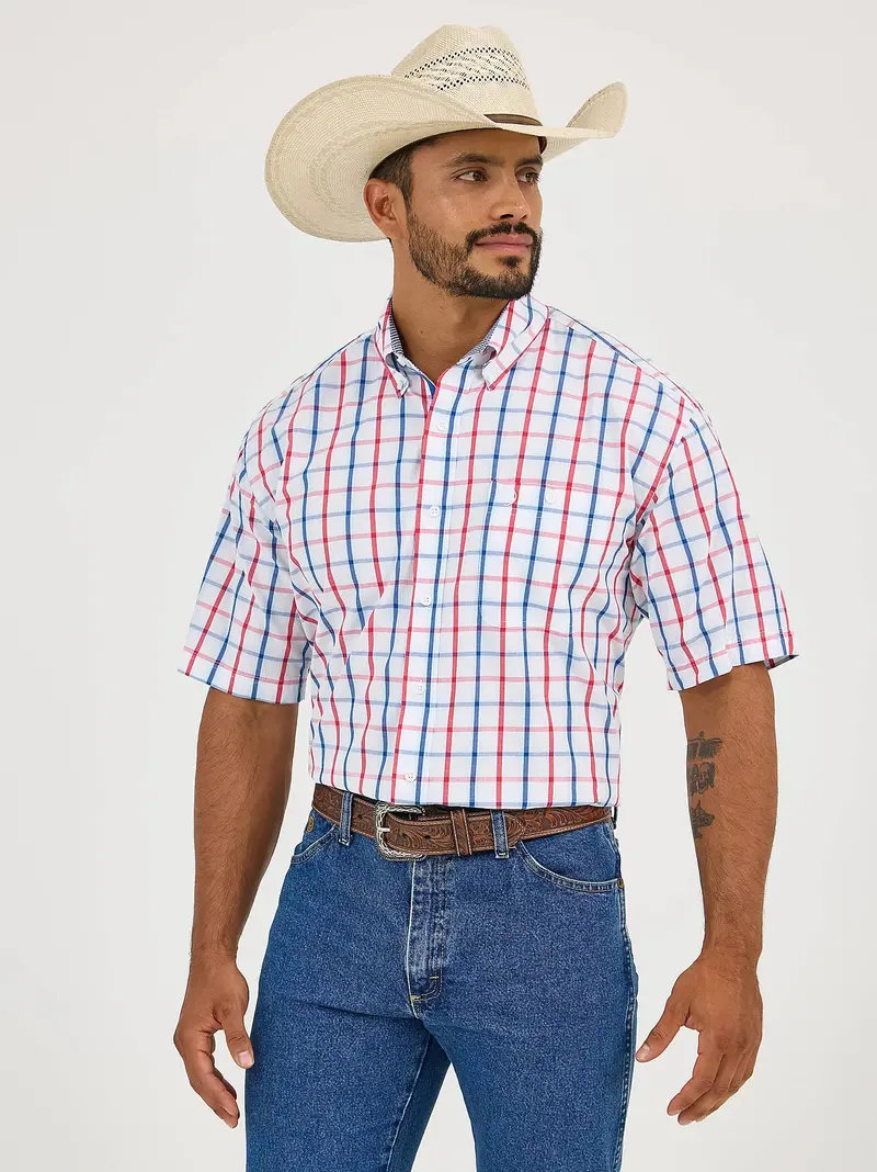 Men's Wrangler George Strait Short Sleeve One Pocket Button Down Shirt - 112365408 1