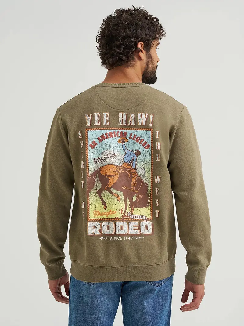 Men's Wrangler Graphic Long Sleeve Pullover - 112365699 1