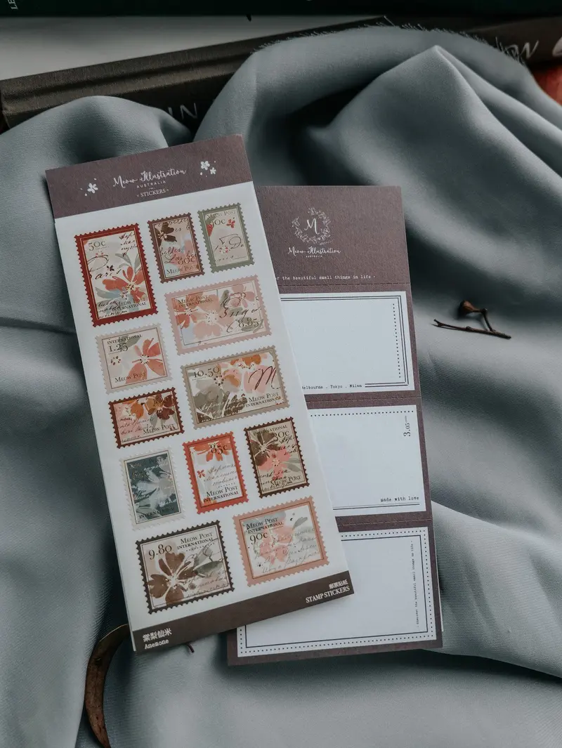 Meow Illustration - Planner Sticker - Anemone 1