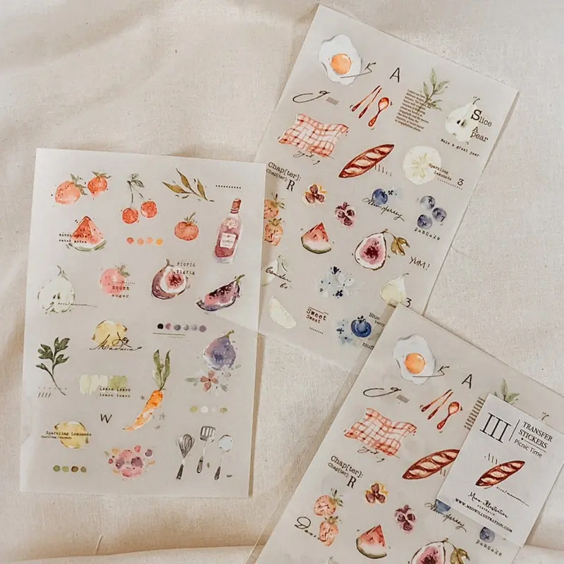Meow Illustration - Planner Sticker - Picnic Time 1
