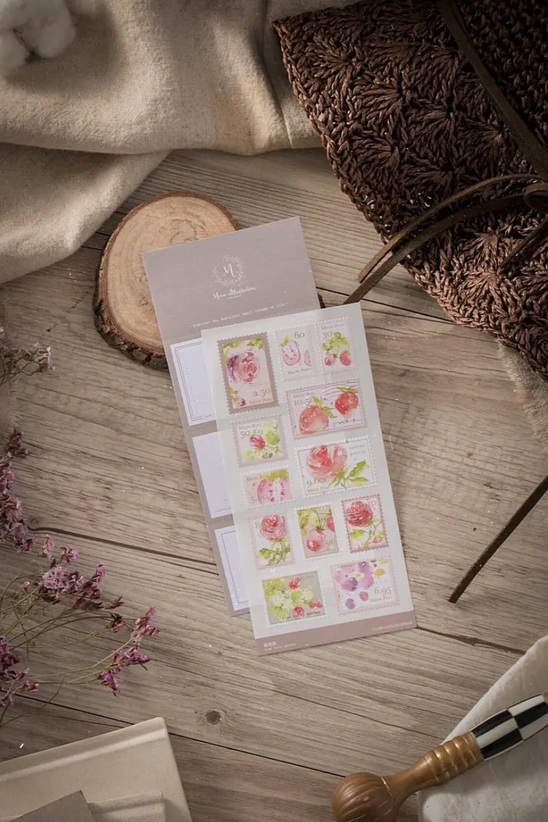 Meow Illustration - Planner Sticker - Rose Berry Garden 1