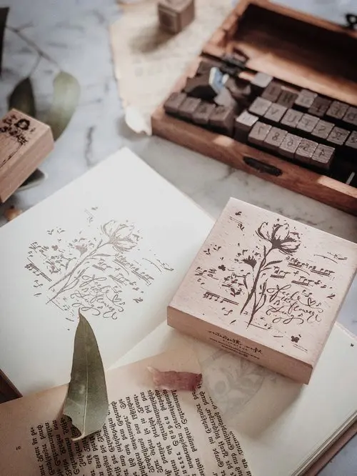 Meow Illustration - Stamp - Feel The Flower Sing 1