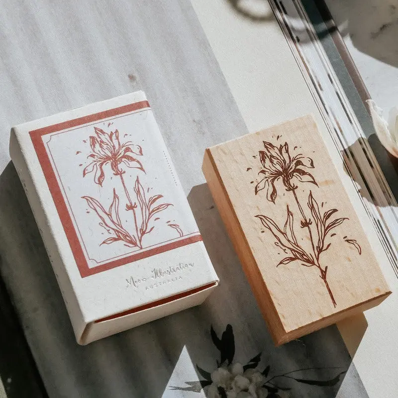 Meow Illustration - Stamp - Iris 1