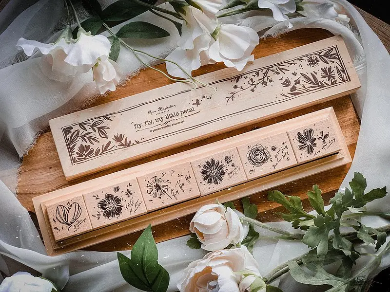Meow Illustration - Stamp Set - Fly, Fly, My Little Petal 1