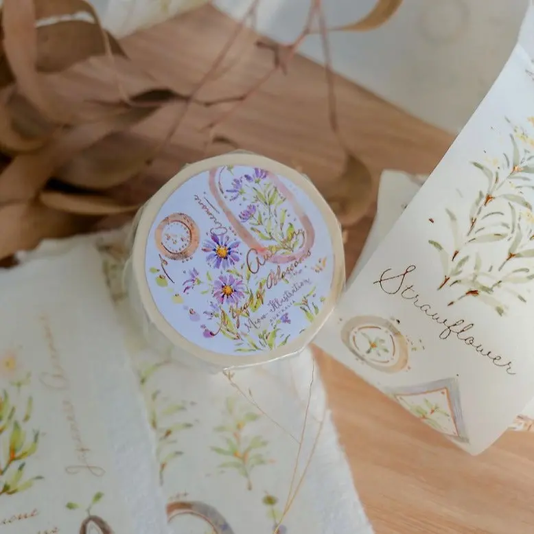 Meow Illustration - Washi Tape - A Year Of Blossom (Autumn) 1