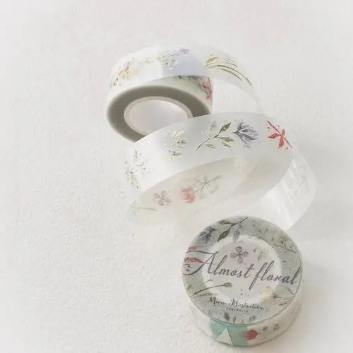 Meow Illustration - Washi Tape - Almost Floral (Pet) 1