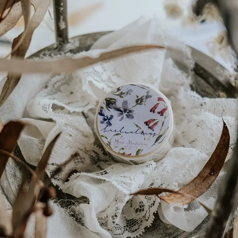 Meow Illustration - Washi Tape - Bushwalking 1
