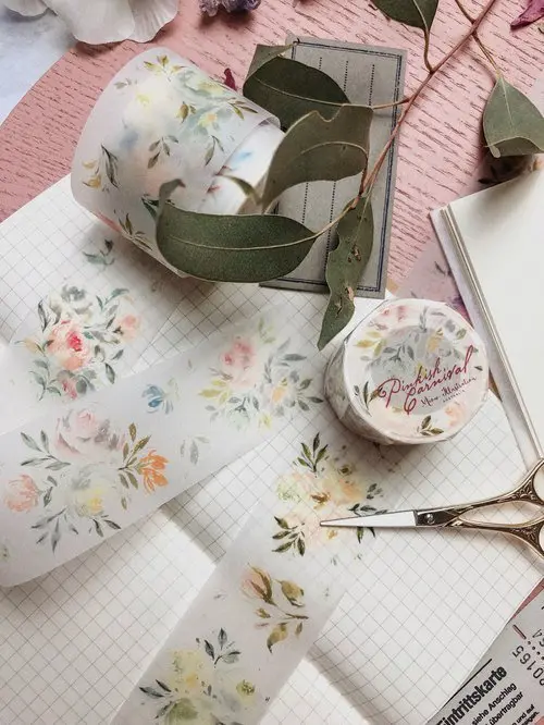 Meow Illustration - Washi Tape - Pinkish Carnival (Pet) 1