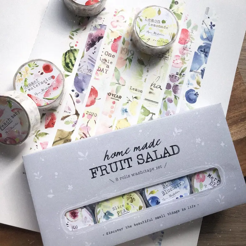 Meow Illustration - Washi Tape Set - Home Made Fruit Salad 1