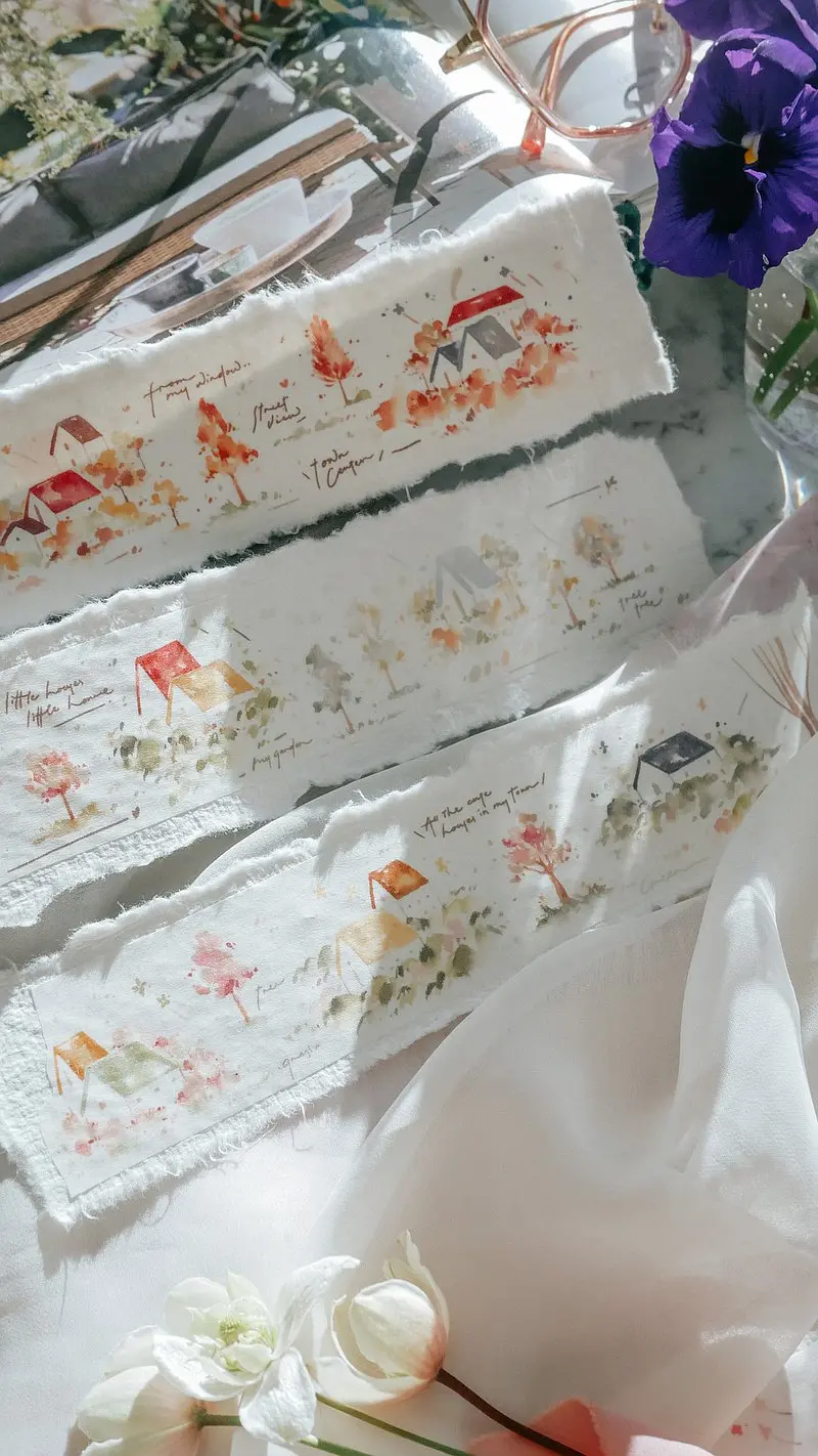 Meow Illustration - Washi Tape - Warm Little House 1