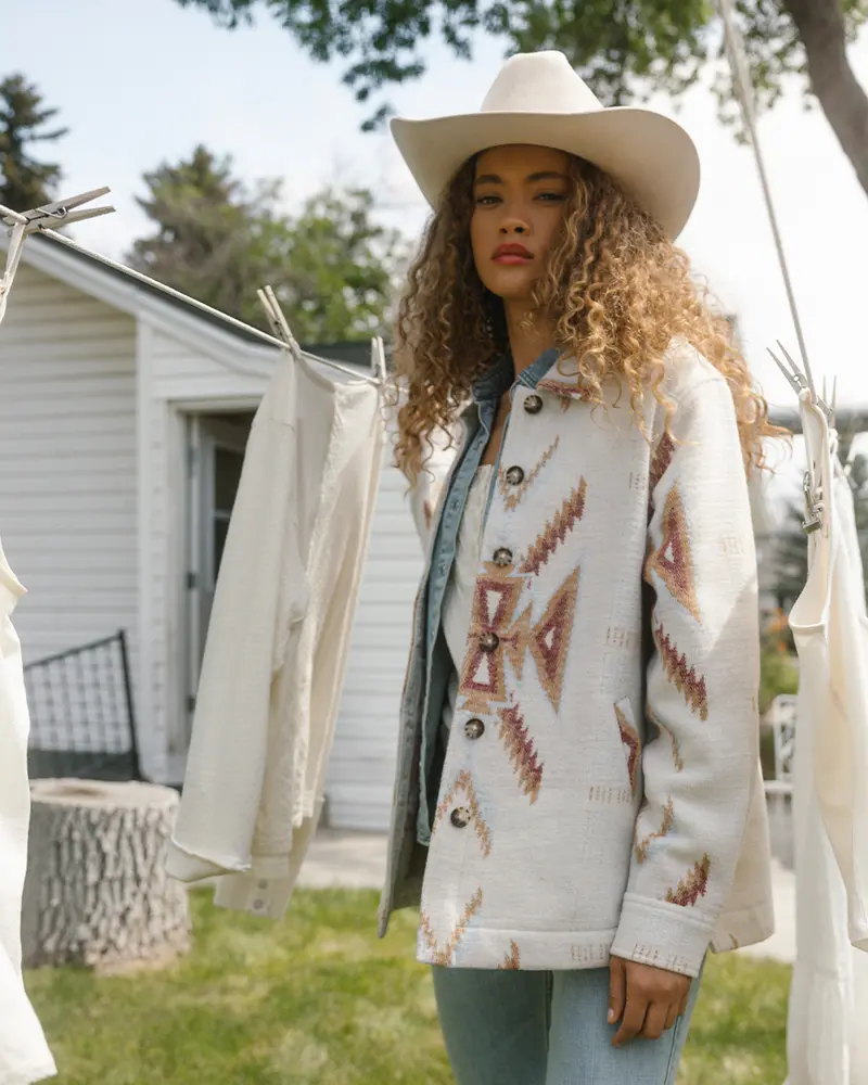Merritt Southwestern Button-Down Shacket 1