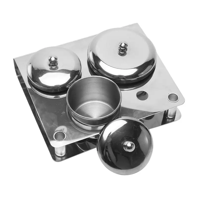 Metal Jar Set 3In1 Dappen Dish 1