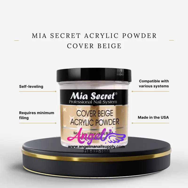Mia Secret Acrylic Powder Cover Beige 4Oz 1