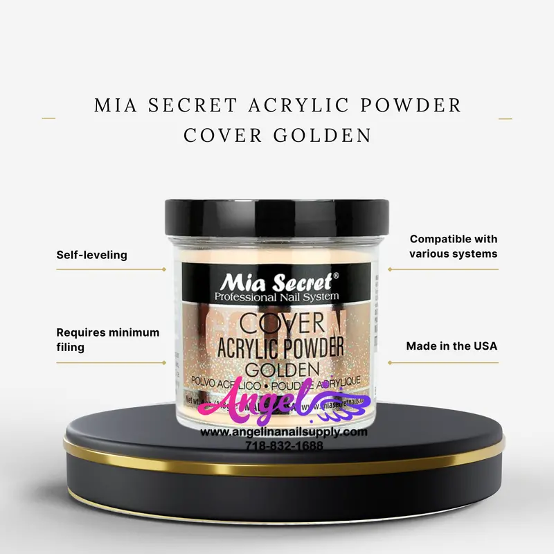 Mia Secret Acrylic Powder Cover Golden 4Oz 1