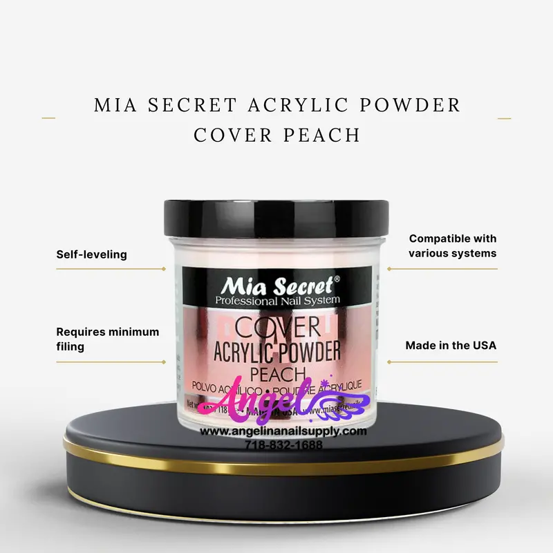Mia Secret Acrylic Powder Cover Peach 4Oz 1