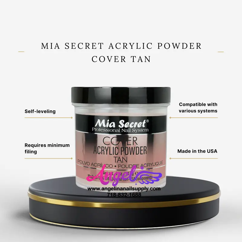 Mia Secret Acrylic Powder Cover Tan 4Oz 1