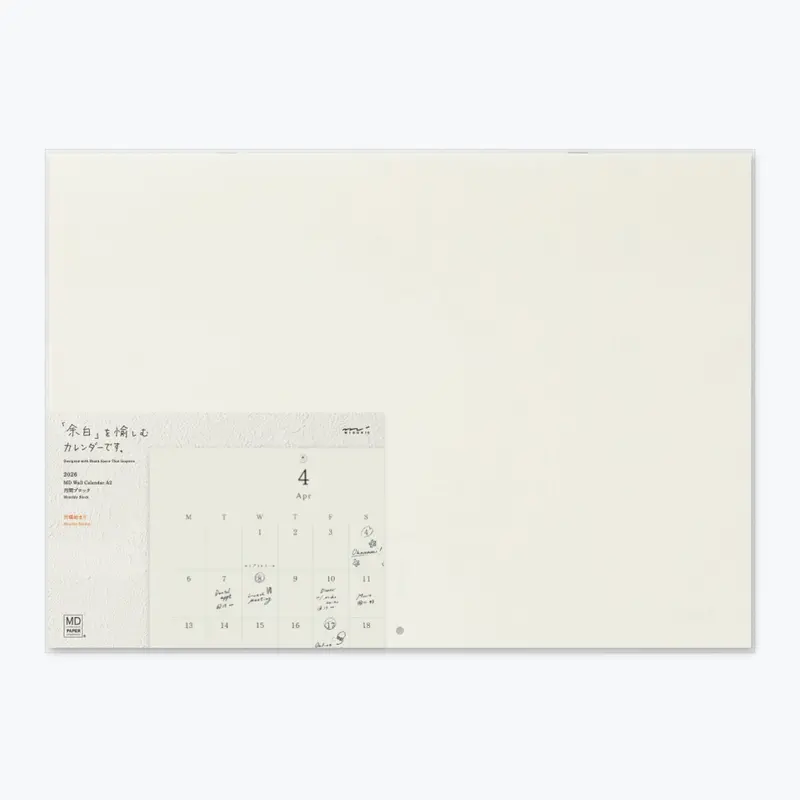 Midori - 2026 Calendar - Md Folded Wall-Hanging - A2 1